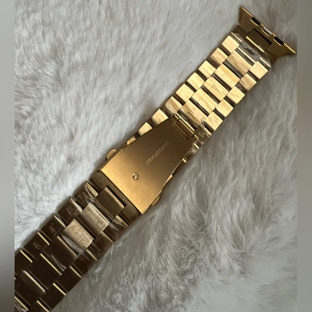 Gold Stainless Steel Watch Band
